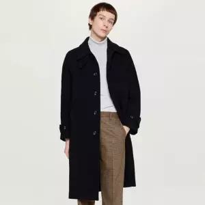 백화점 헤지스 25 남성 로얄캐시 발마칸 코트 HZCO5D504BK