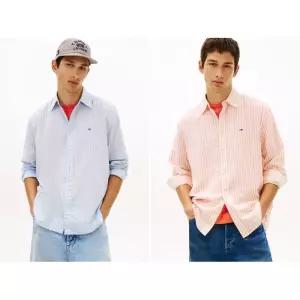 백화점 타미진스 릴렉스 시어서커 스트라이프 셔츠 T32G1WSH34TMT1