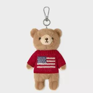 백화점 후아유 키링 Fluffy Bear Knit Keyring WHAWG2222A