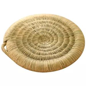 라탄 방석 왕골 원형 스툴 직경35CM 명상 짚 좌식 6CM 높이
