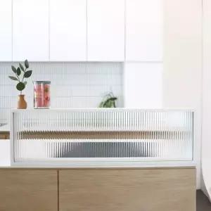 [CJ][덕하우스]아일랜드 주방 유리 파티션 인테리어 가림막 식탁 주방파티션 1000