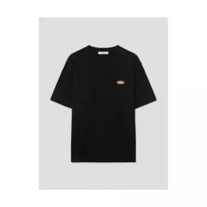 8SECONDS 소프트코튼 스몰로고 반소매티 블랙