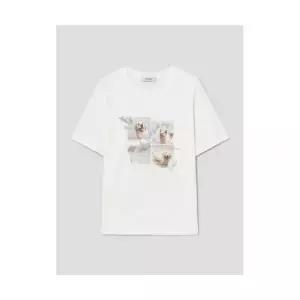 8SECONDS DTP 그래픽 반소매 티셔츠 아이보리