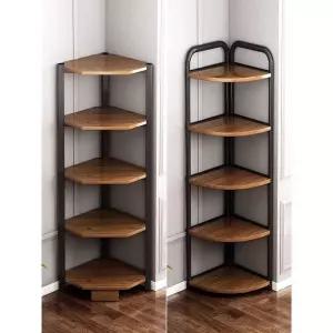 코너 수납장 모서리 책장 꽃병 선반 인테리어 수납