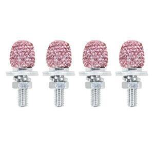 4피스 자동차 차량용 호환 번호판 장식 볼트 바이크 오토바이 홀더 나사 고정 세트 일반적인 차량에 호환