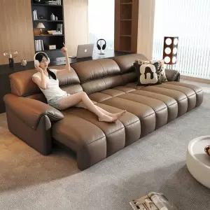 무빙 소파 슬라이딩 리클라이너 의자 형 슬라이드 2 4m 모션 패브릭 가죽 커