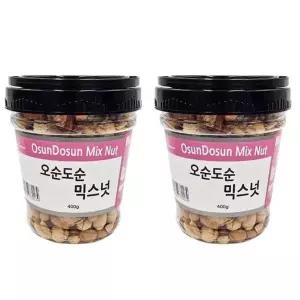 [셀러허브]굿모닝너츠 오순도순 믹스넛 2통 총800g내외 (S46772110)