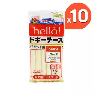 도기맨 헬로 치즈스틱 72g 10개