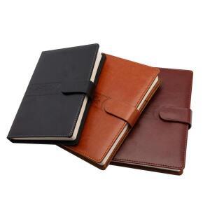 저널 다이어리 노트북 A5 PU 커버 블랙 브라운 양면 필기 학생용 문구 INS
