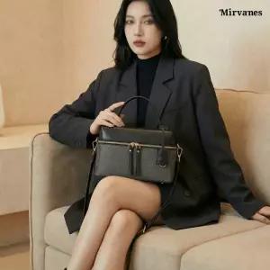 미르바네스 클래식 트위드 콤비 숄더&크로스백 1698