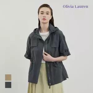 [올리비아로렌] 숏 슬리브 후드 디테쳐블 점퍼_VOCCL4M4251