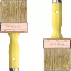 그레이트 앤드류 3인치 데크 얼룩 브러시 2팩 목재 벽 울타리 염색용 페인트 라임 워시 어플리케이터