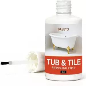 욕조 및 타일 페인트 욕조용 고광택 화이트 도자기 아크릴 에나멜 주철 싱크대 화장실용 퀵 드라이