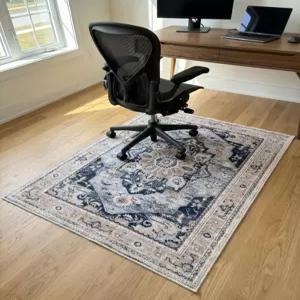 하드 플로어용 의자 매트 YOOMAYA 36인치 x 48인치 사무용 이지 글라이딩 플로어 프로텍터 롤링 홈