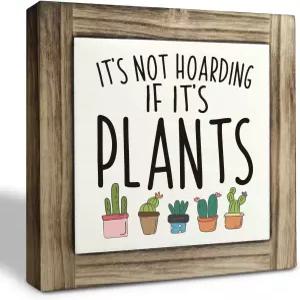 봄 나무 간판 상자 명판 책상 장식 인용문 식물 농가 테이블 가정용 정원 발코니 식물이라면 사재기가