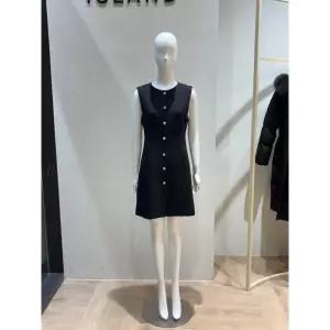 [백화점 홈쇼핑 정품] 플라스틱아일랜드 슬리브리스 트위드 원피스 PQ1WO262