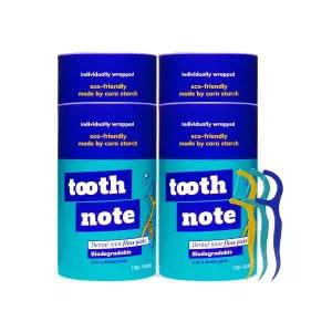 매장판매전용 TOOTHNOTE 덴탈 민트 일회용 치실 4개 (180개입)