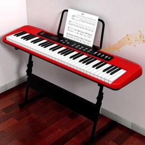 전자 디지털 피아노 61건반 락미 접이식피아노 피아노입문용 핑크 교회 디지털피아노