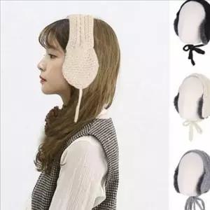 [라일리] Rly 따뜻한 여성 귀마개 뜨개 니트 귀마개 귀도리 겨