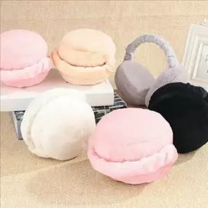 [라일리] Rly 따뜻한 겨울 털 귀마개 접이식 겨울 덮개 니트