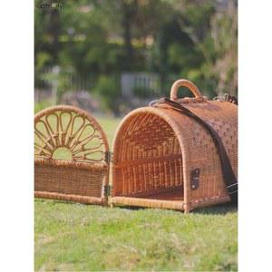 수제 등나무 고양이 강아지 버들 손으로 대형 아파트 더블 머쉬룸 레이어 침낭