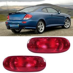 현대 쿠페 2002 후면 범퍼 브레이크 라이트 리플렉터 램프 전구가없는 안개등 자동차 액세서리