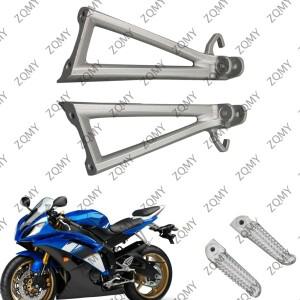 알루미늄 합금 바이크 오토바이 실버 풋페그, 뒷좌석 승객용 발판 브래킷, 야마하 YZF R6 2006