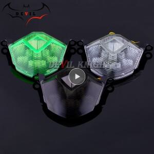 가와사키 닌자 ZX-10R 6R 2008 08 후면 테일 라이트 브레이크 턴 신호 통합 LED 바이크 오토바이