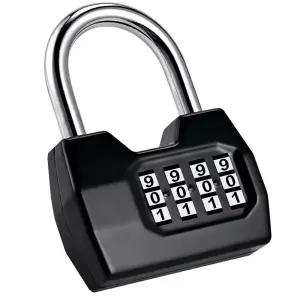 Locilot 콤비네이션 락 4자리 패션 콤보 자물쇠 콤비네이션 자물쇠 방수 야외 게이트 잠금 치 울타리 사물