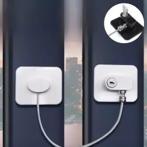 부착 문열림방지 잠금 무타공 방문 서랍 냉장고 열쇠