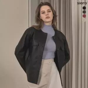 루시앙 시에로 여성 FAUX 레더 재킷 4종 택11211326