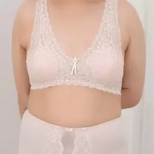 [라일리여성언더웨어] Rly 노와이어 빅사이즈 B컵브라 레이스 내장캡 스포츠