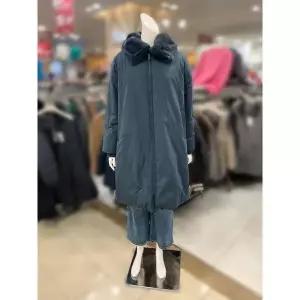 [하프클럽/]소고 세이브존01 밍크 내피 탈부착 코트 TI4FA16_NV