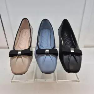 [ELCANTO]엘칸토 HC11 양가죽 여성화 스퀘어토 리본 플랫 D1N1U42T6Q (S46772000)