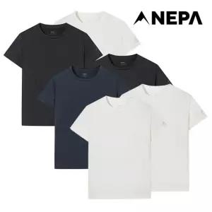 네파 공용 데일리 반팔 라운드 티셔츠 팩 7MG5300
