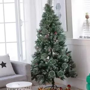 풍성한 대형 크리스마스 트리 화이트 스노우 크리스마스 트리 190cm 무장식