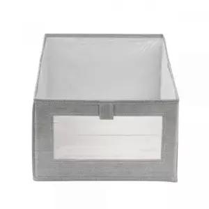 투명창 옷정리함 오픈형 패브릭 리빙박스 부직포