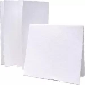 WANDING 수제 데클 엣지 빈 인사말 카드 및 봉투 - 두꺼운 300gsm 용지 초대장 감사 인사 생일 20장 (빈