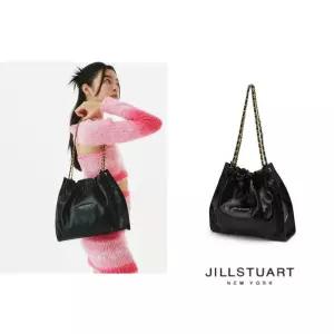 질스튜어트 뉴욕 코코체인 블랙 골드 장식 드로우스트링 체인숄더백M JABA5E142 국내매장판 1685453