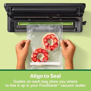 푸드세이버 쿼트 밀봉 43팩 보관 개봉 정렬하여 쉬운 진공 찢어짐에 사용하기 밀봉기 프리컷 맞게 봉투