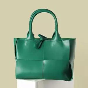 여성백 가죽 여성 위빙 토트백 크로스백 데일리룩 파우치