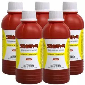 크레솔 비누액 소독 삼현 퇴치 야생동물 크레졸 200ml 5개