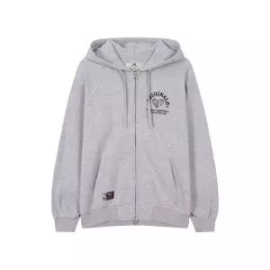 NBA ORIGINALS46 원포인트 후드 집업 멜란지 그레이