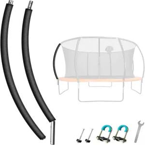 Suninlife 1PCS 트램펄린 곡선 폴 8-16피트 프레임에 맞는 범용 교체 인클로저 폼 슬리브 및 2가지 설치