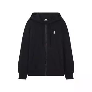 NBA 스몰로고 후드집업 블랙