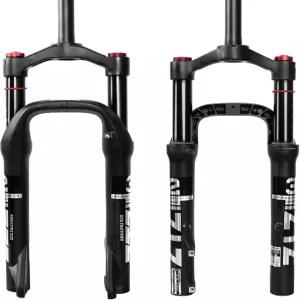ZTZ 20 * 4.0 인치 팻 타이어 에어 서스펜션 포크 - 130mm 여행 135mm 간격 허브 9mm QR 크라운 잠금