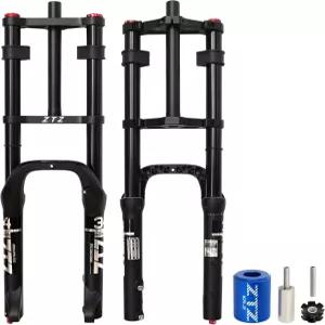 오버허브 26인치 4.0 팻 타이어 바이크 에어 서스펜션 포크 - 180mm 여행 135mm 허브 간격 스트레이트 튜브