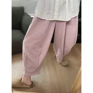 핑크 여름 조각 배기 얇은 마른 냉장고 피부감 무바지