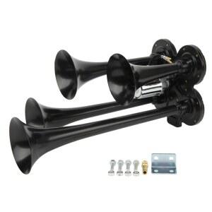 자동차 트럭 보트 트레인에 적합한 공기 압축기 혼, 4 트럼펫 에어혼 보트 에어혼, 150DB 12V, 슈퍼 범용