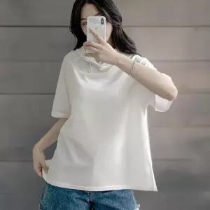 [신상오픈런]여성 나그랑 후드 반팔 티셔츠 여름 양트임 스타일 (35836118)